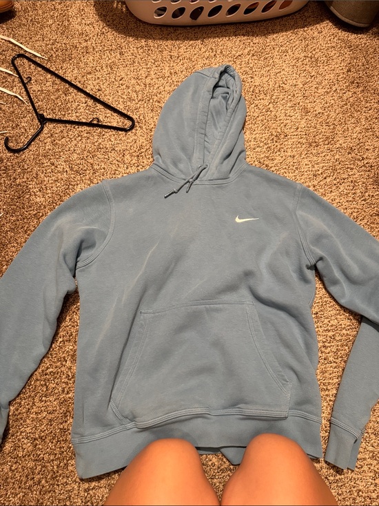 Nike Other - Nike Blue Hoodie with White Swoosh